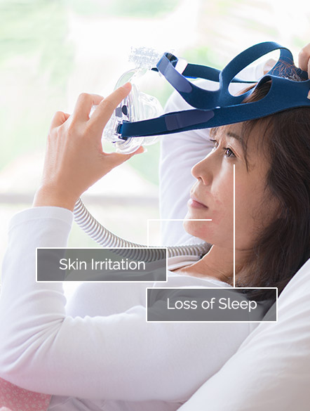 problems using a CPAP graphic | Sleep Apnea treatment | San Francisco, CA